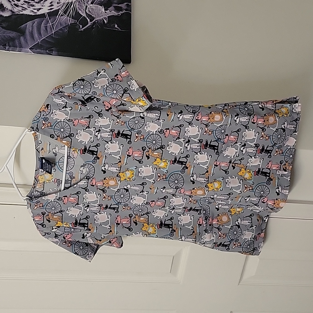 Zoe and Chloe xs scrub top